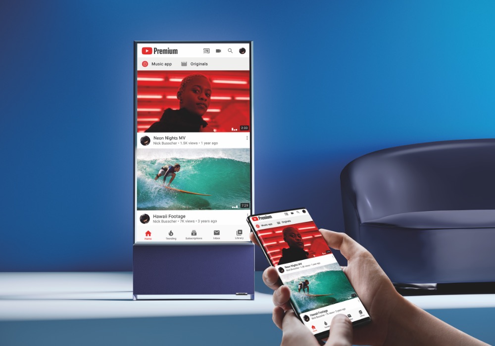 Rotating TVs for watching Instagram and fitness videos are now on sale. 